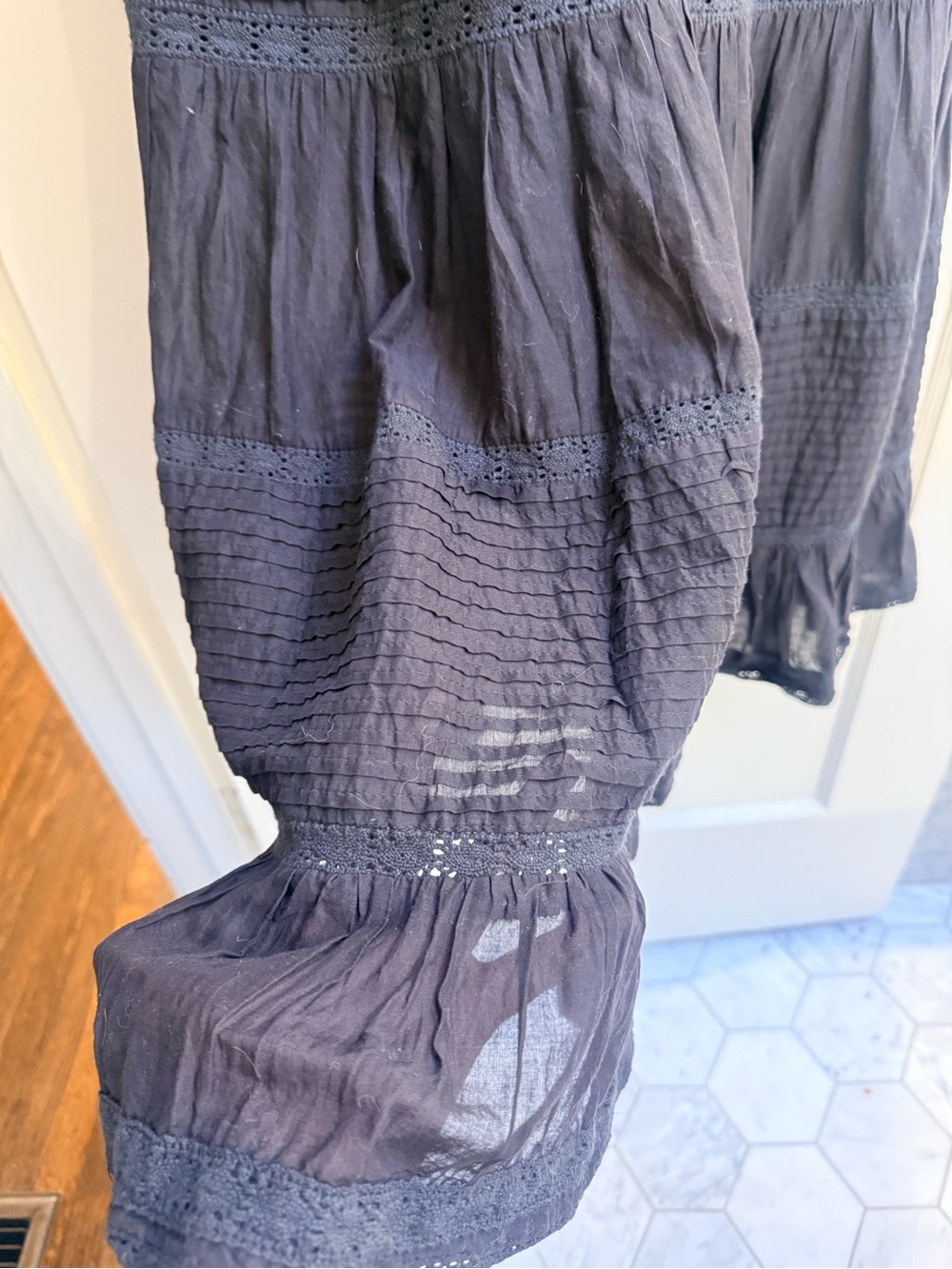 Spell Organic Cotton Dove Lace Strappy Dress XS - Picture 10 of 13